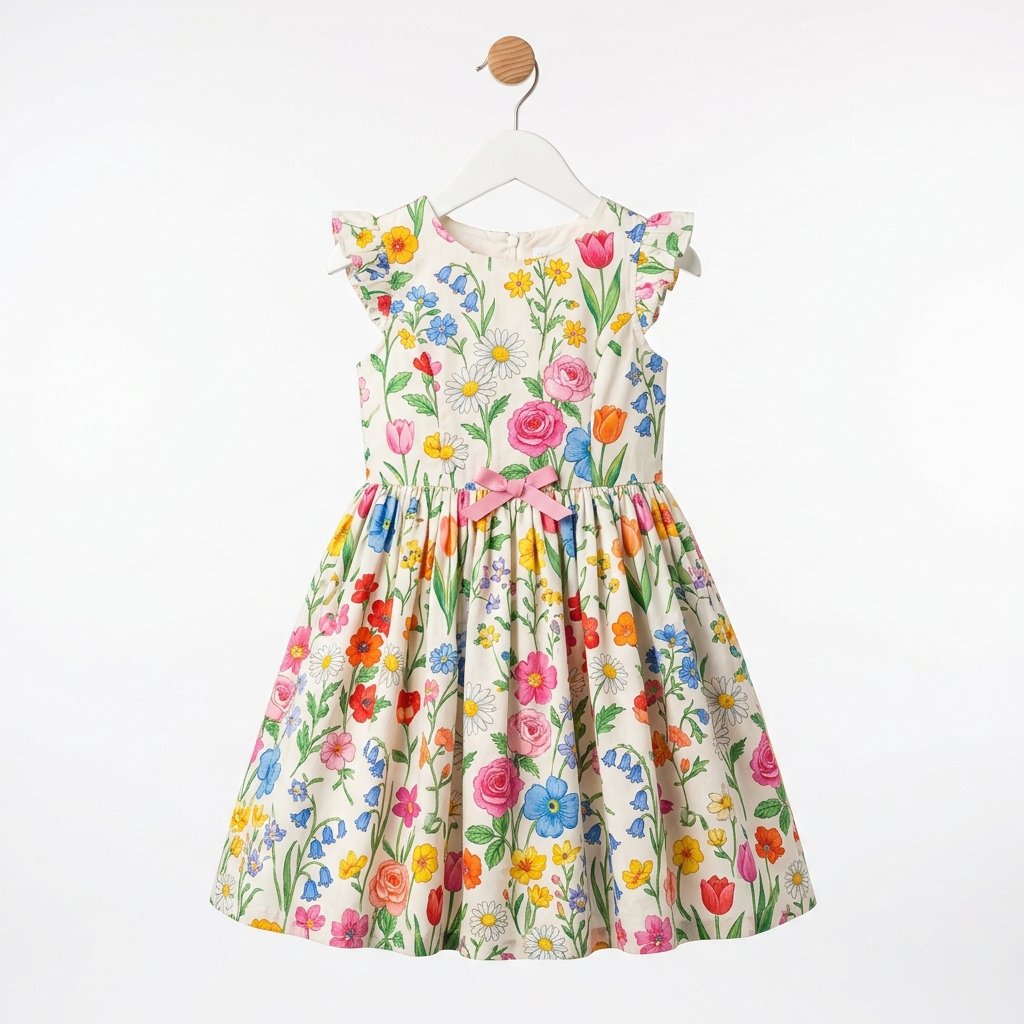 Girls Floral Summer Dress