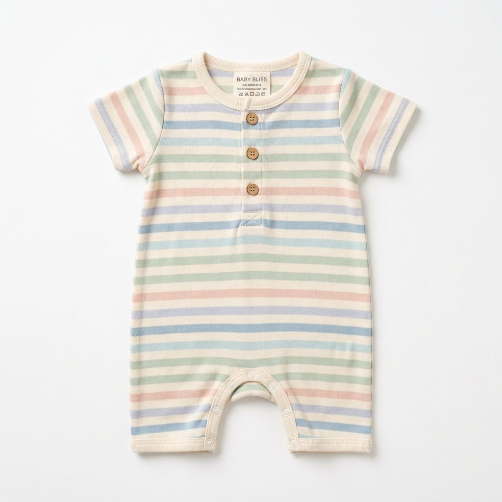 Soft Cotton Baby Romper (0-6M)